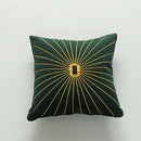 Axyaa Velvet Embroidery Cushion Cover 45x45cm - Durable Home Decor for Sofa Bed