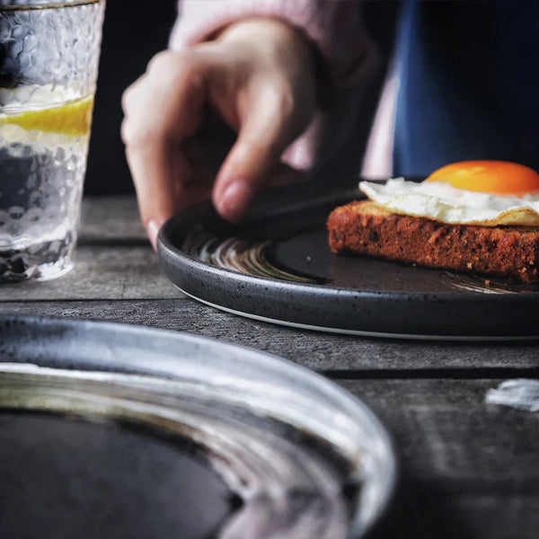 Axya Ceramic Dinner Plate Set for Restaurants and Buffets