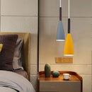 Axyaa Nordic LED Pendant Light Iron & Wood Chandelier for Home Restaurant Bar