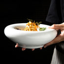 Axyaa Ceramic Round Dinner Plates Set for Home, Restaurant, Hotel - 5 Pack
