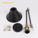 Axyaa Industrial Wall Lamp: Adjustable LED Sconces, Retro American Country Style