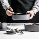 Axya Nordic Ceramic Grey Mug Set - High Tea Tableware & Salad Bowl
