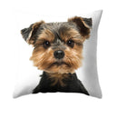 Axyaa Dog Print Polyester Cushion Cover for Sofa Living Room 45X45CM