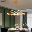 Axya LED Flower Chandelier with Remote Control for Living Room, Bedroom & Dining Room