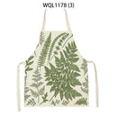 Tropical Jungle Print Kitchen Apron, Axyaa Plant Leaves Chef Bib for Kids Men Women