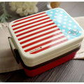 Axyaa Navy Style Double-Layer Bento Box 1200ml