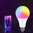 Axyaa RGB LED Bulb E27 10-20W Dimmable with Remote - 16 Colors Smart Lighting
