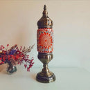 Axyaa Vintage Turkish Mosaic Table Lamp Handcrafted Glass Night Light