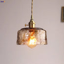 Axyaa Nordic Glass Copper Pendant Lights - Retro Vintage Style for Dinning Living Room
