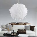 Axyaa Feather Chandelier - Dreamy Romantic Ceiling Lamp for Bedroom Girls Kids