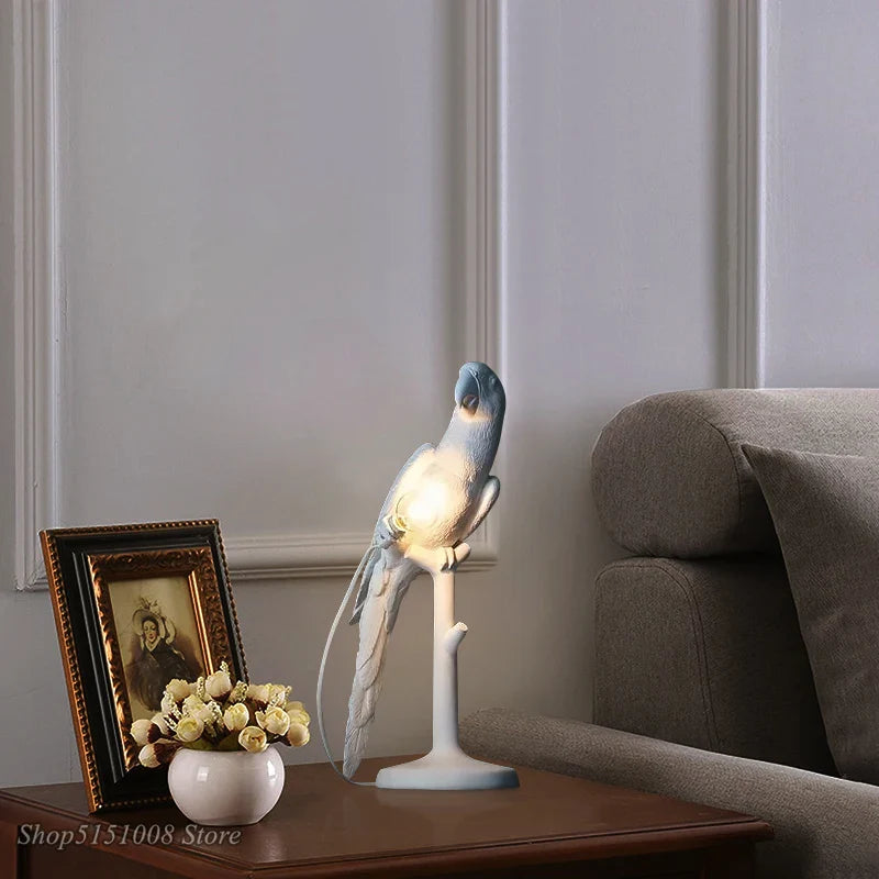 Axyaa Parrot Table Lamp: Nordic Style Decor Light for Living Room Bedroom Desk