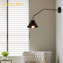 Axyaa Industrial Wall Lamp: Adjustable LED Sconces, Retro American Country Style