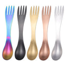 Axyaa Stainless Steel Outdoor Picnic Cutlery Set - Camping Survival Tool