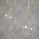 Axyaa Bubble Glass Ball Pendant Light for Living Room Bedroom Kitchen
