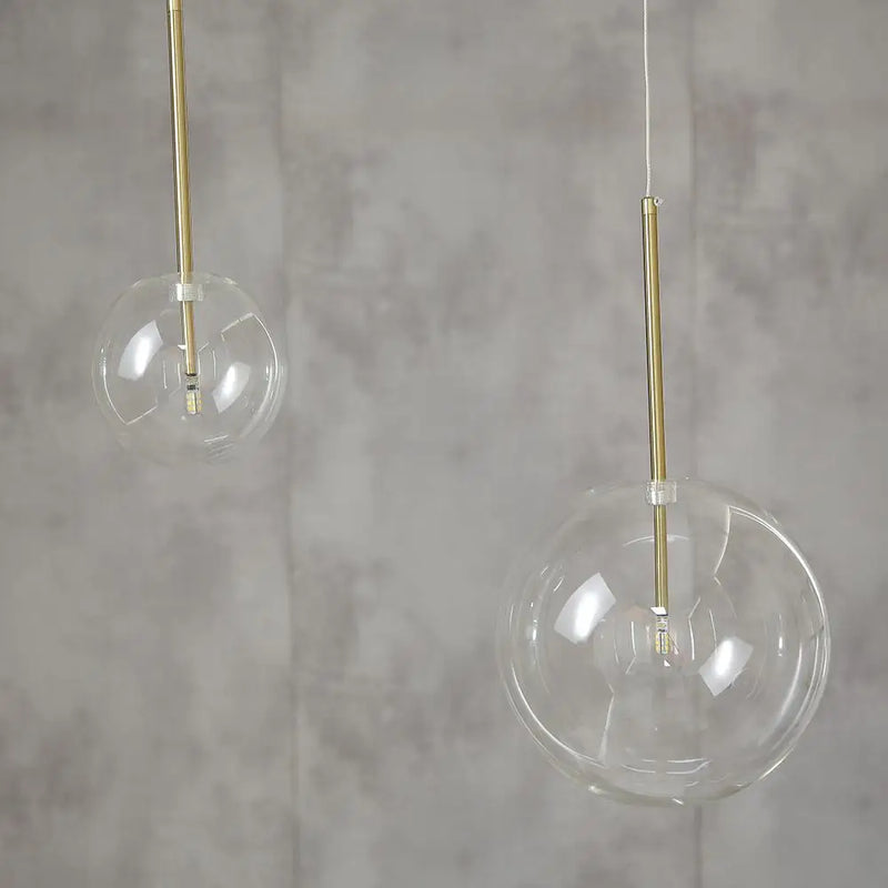 Axyaa Bubble Glass Ball Pendant Light for Living Room Bedroom Kitchen