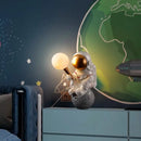 Axyaa Space Man LED Desk Lamp - Modern Astronaut Resin Bedroom Light