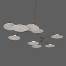 Axyaa Molecular UFO Gold Chandelier, Modern Nordic Designer Lighting for Home Decor