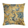 Axyaa Bird Print Cotton Linen Cushion Cover 45X45cm