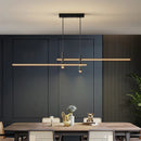Axyaa Modern Linear LED Pendant Light for Dining Room and Bar Counter