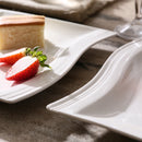 Axya Flora Porcelain Platter Square Dessert Plates Set of 6