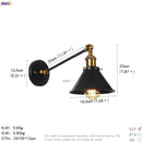 Axyaa Vintage Industrial Wall Light Sconce LED Bedroom Stair Loft Up Down