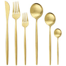 Axyaa 24/36Pcs Stainless Steel Flatware Cutlery Set Silverware Kitchen Tableware