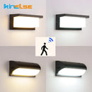 Axyaa 18W LED Outdoor Wall Sconce with Radar Motion Sensor IP66 Waterproof