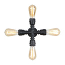 Axyaa Vintage E27 Water Pipe Wall Sconces, Steampunk Design for Hallway, Basement