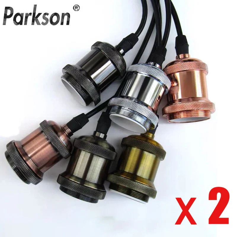 Vintage Axyaa E27 Socket Pendant Lights with Switch