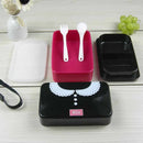 Axyaa Romantic Couple Lunch Box: Creative Microwave Bento with Tableware, 600ml
