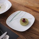 Axyaa Ivory White Porcelain Ceramic Dinnerware Set - 24/48 Pieces