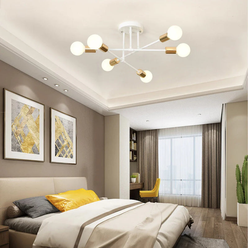 Axyaa Retro Nordic Sputnik Chandelier for Home Decor.