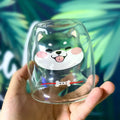 Axyaa Shiba Double Wall Mug, Cute Dog Cup, Heat Insulation, Creative Drinkware