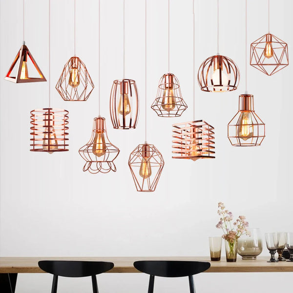 Axya Industrial Pendant Lights: Modern E27 LED Hanging Lamp for Home Bedroom Kitchen