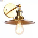 Axyaa Antique Gold Rustic Wall Lamps LED Industrial Wall Lights Loft Decor