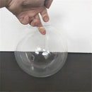 Axyaa Clear Glass Lamp Shade- Transparent Round Light Cover- DIY Replacement- D13cm-D25cm