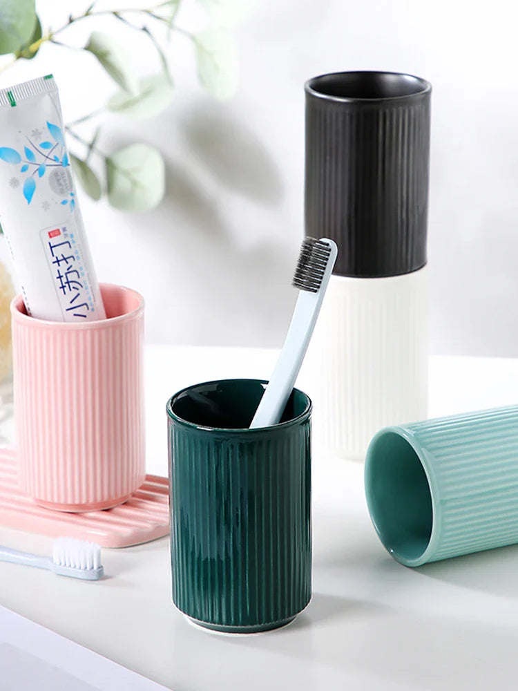 Axya Marble Pattern Ceramic Bathroom Set