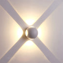 Axyaa Dual-Head LED Wall Light IP65 Waterproof Modern Aluminum Wall Lamp