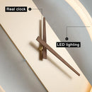 Axyaa LED Wall Clock Lamp Modern Wall Light Fixture