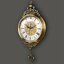 Axya Retro Swing Wall Clock - Silent Quartz European Living Room Timepiece