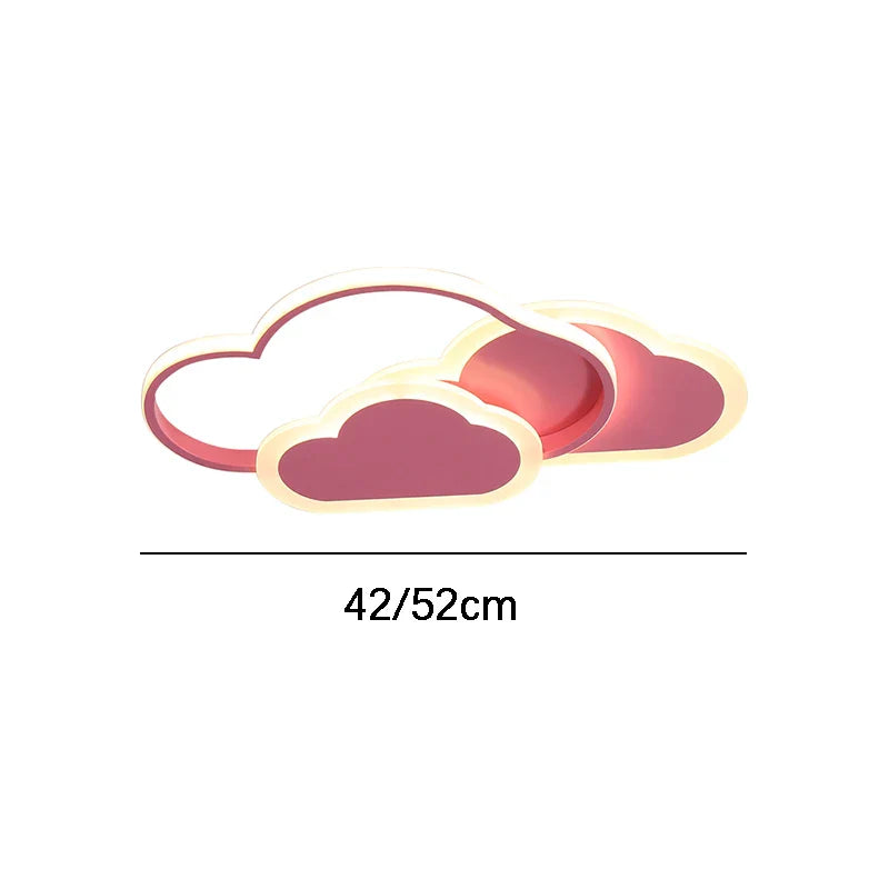 Axya Cloud Kids Ceiling Lamp - Pink Bedroom Study Lighting