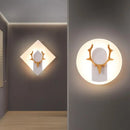 Axyaa LED Iron+Acrylic Wall Lamp for Modern Decor & Lighting in Bedrooms, Corridors & Foyers