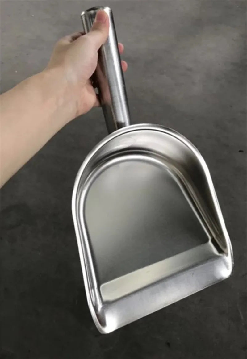 Axya Stainless Steel Kitchen Chef Shovel - Portable Handheld Cleaning Tool for Home & Garden