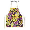 Axyaa Tropical Floral Kitchen Apron for Cooking, Baking, Cleaning - 47x38cm