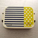 Axyaa Navy Style 1 Layer Bento Box 670ml, Japanese Microwave Lunch Container