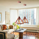 Axya Rose Gold Industrial Iron Pendant Light for Home Living Room Kitchen