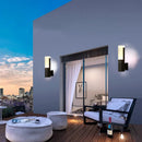 Axyaa Outdoor Wall Mount LED Sconce Light Black Gold IP65 Waterproof Garden Porch Lamp