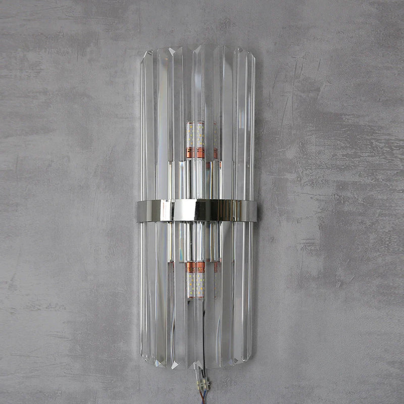 Axyaa Luxury Crystal LED Wall Sconce for Home Decor