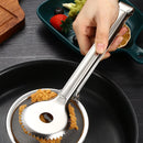 Axyaa Fine Mesh Strainer Tongs Oil Skimmer BBQ Clamp Kitchen Cooking Accessories