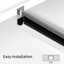Axyaa Black LED Aluminum Profile for Strip Lights - V/U/YW Style - Milky Cover
